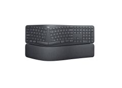 LOGITECH ERGO K860 920‑010109 Q TÜRKÇE BÖLÜNMÜŞ ERGONOMİK KABLOSUZ KLAVYE Siyah (Bluetooth + USB Alıcı, Yastıklı Bilek Desteği, NumPad, 2 Yıl Garanti)