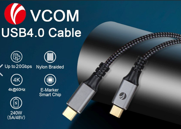 Vcom CU252 Type-C to USB-A 3m 15W (5V 3A) Örgülü Hızlı Şarj ve Veri Kablosu Siyah