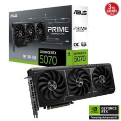 Asus Prime GeForce RTX 5070 OC Edition 12GB GDDR7 192 Bit Ekran Kartı (PRIME-RTX5070-O12G)