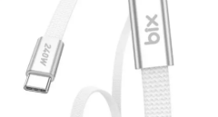 Elba ELB-2704 240W USB Type-C to Type-C 1 Metre Örgülü Desenli 480Mbps Veri Transfer Destekli Hızlı Şarj Kablosu