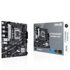 Asus Prime B760M-R D4 Intel B760 LGA1700 DDR4 5333MHz (OC) HDMI mATX Anakart