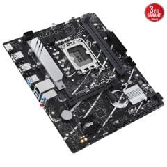 Asus Prime B760M-R D4 Intel B760 LGA1700 DDR4 5333MHz (OC) HDMI mATX Anakart