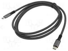 Vcom CU520M USB4 Type-C to Type-C 3m 20Gbps 90W PD 4K@60Hz Video Destekli Örgülü Şarj ve Veri Kablosu