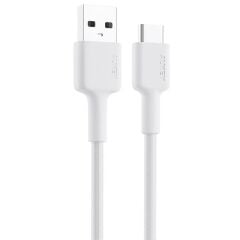 AUKEY CB‑CD30‑BK USB‑A Erkek – USB‑C Erkek 0,9 Metre Siyah Naylon Örgülü Data & Şarj Kablosu (480 Mbps, Dayanıklı Yapı)