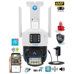 O-KAM Pro 6015 6MP Dual Lens Wi-Fi PTZ Camera