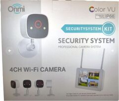 Apronx BSM400 4 Kanal 10.1'' Katlanabilir LCD Ekranlı NVR + 4 Adet 3MP Full Color Mikrofonlu Wi-Fi Güvenlik Seti