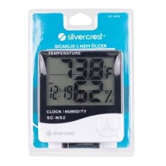 Silvercrest SC-NS2 Sıcaklık ve Nem Ölçer Saat - Alarm