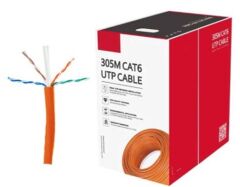 Dahua PFM922I-6UN-C Cat6 UTP 23AWG LSZH İç Ortam 305 Metre Network Kablosu (Gri)