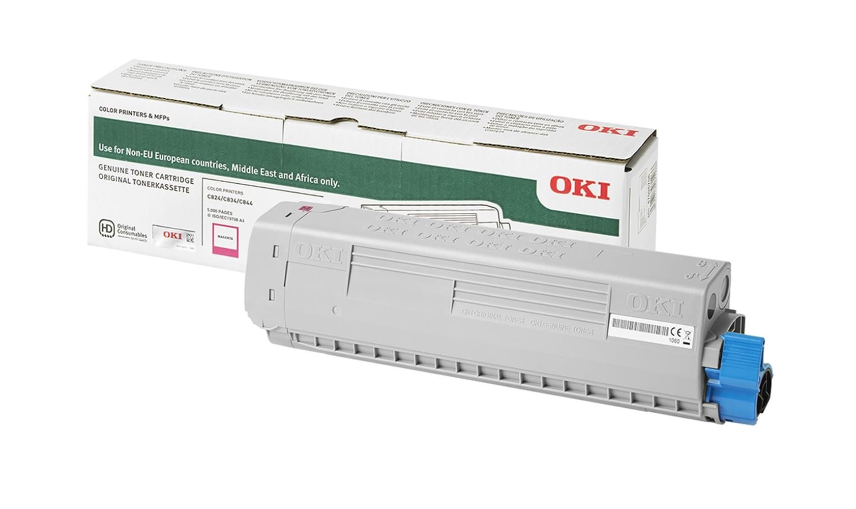 OKI C824 / C834 / C844 Magenta (Macenta) Orijinal Toner Kartuşu (47095702) 5.000 Sayfa