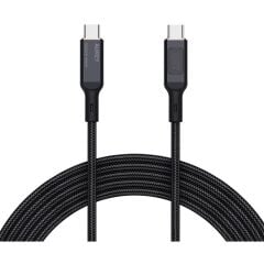 AUKEY CB‑MCC102‑BK 1,8 m 100 W USB‑C – USB‑C LCD Ekranlı Örgülü Kablo