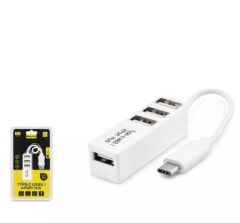 Hadron Hdx7015 Type-C Hub 4-Usb Beyaz (Telefon Uyumlu)
