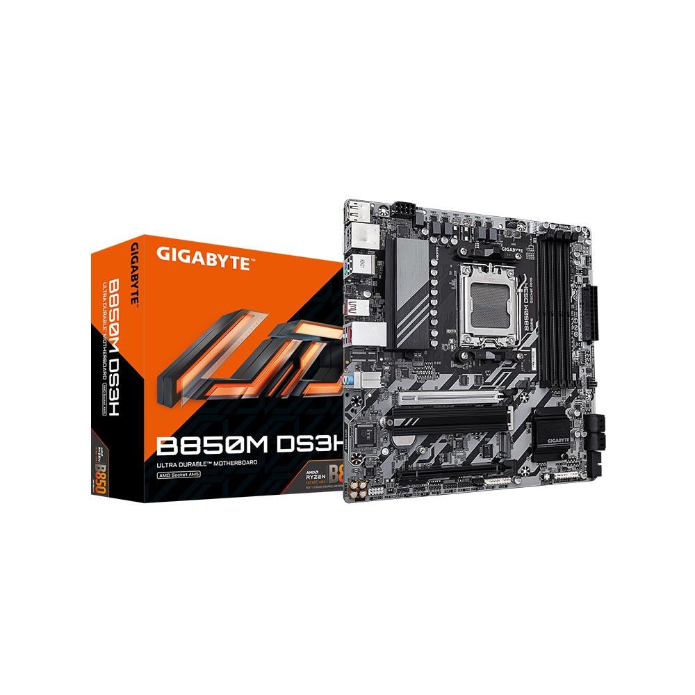 Gigabyte B850M DS3H AMD B850 Soket AM5 DDR5 6400MHz(OC) mATX Anakart
