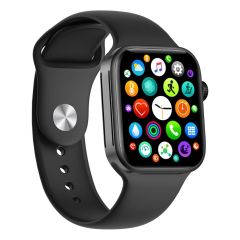 S-link WATCH SEVEN PLUS Android-iOS Smart Watch 200 mAh Kalp Atışı Sensörlü Siyah Akıllı Saat
