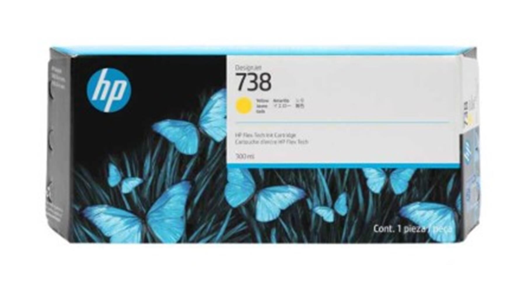 HP 738 (676M8A) Sarı (Yellow) DesignJet Mürekkep Kartuşu - 300ml