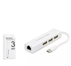 Hadron Hdx7007 Type-C Hub Combo 3-Usb + Lan Beyaz