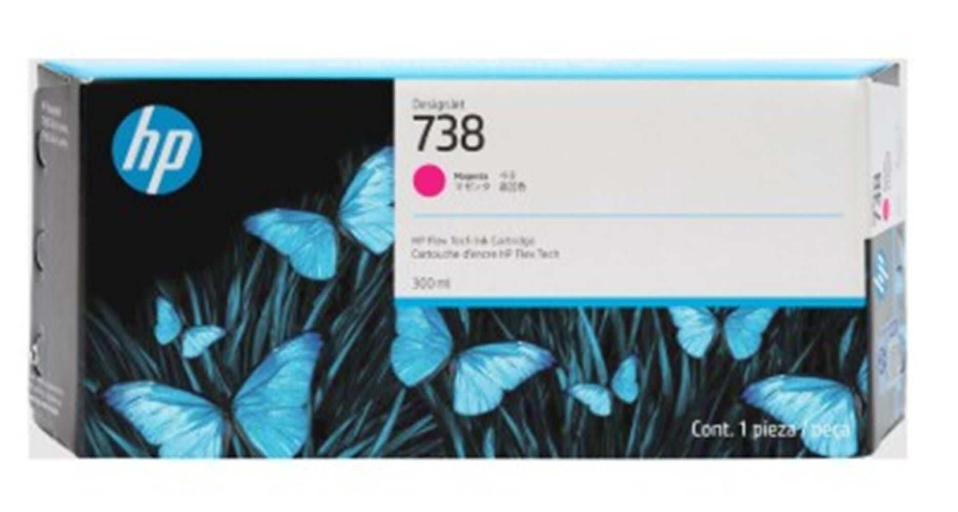 HP 738 (676M7A) Macenta (Magenta) DesignJet Mürekkep Kartuşu - 300ml