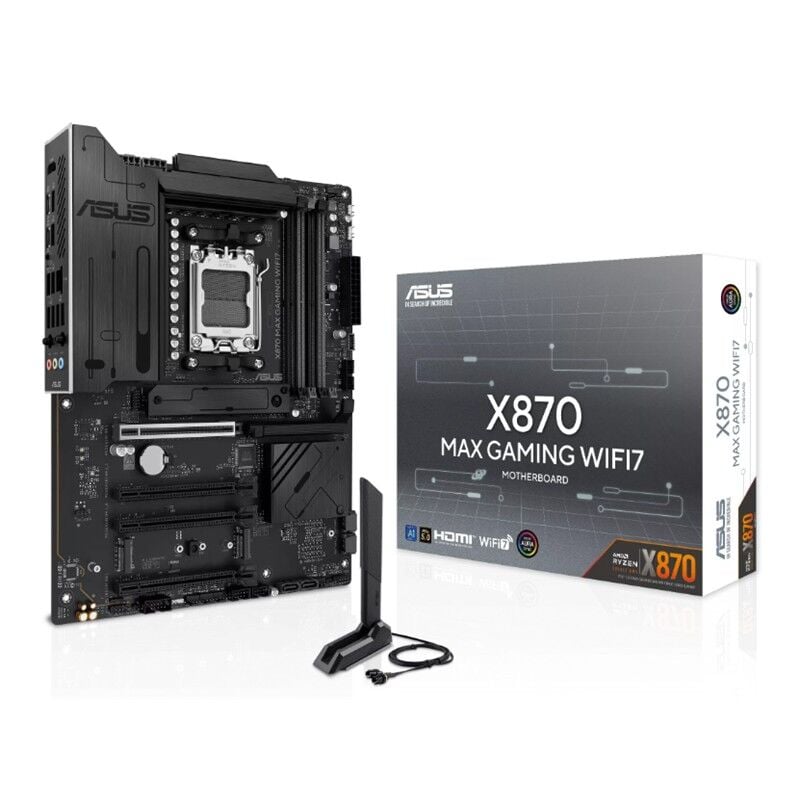 Asus ROG MAXIMUS X870 HERO WIFI 8000MHz(OC) DDR5 Soket AM5 M.2 HDMI USB4 ATX Anakart