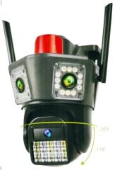 Apronx APX-WPG490 9Mp 3.6mm Üç Kamera 42 Led Wifi PTZ