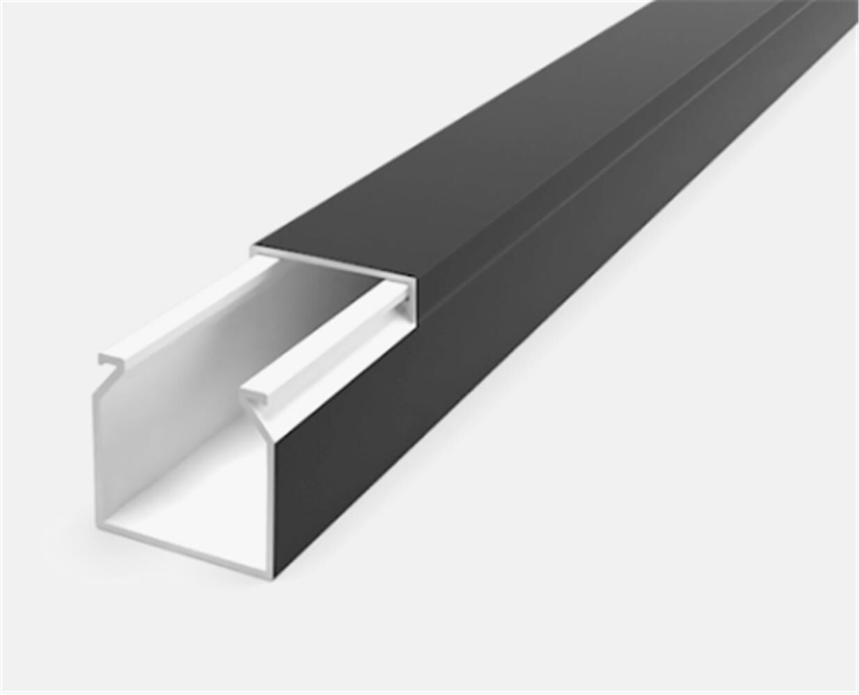 Mutlusan 12x12 mm Siyah Yapışkanlı Kablo Kanalı 2 Metre (001 155 012012 20 11)