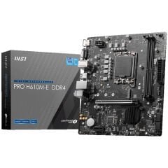 MSI PRO H610M-E Intel H610 LGA1700 DDR4 3200MHz HDMI VGA M.2 mATX Anakart