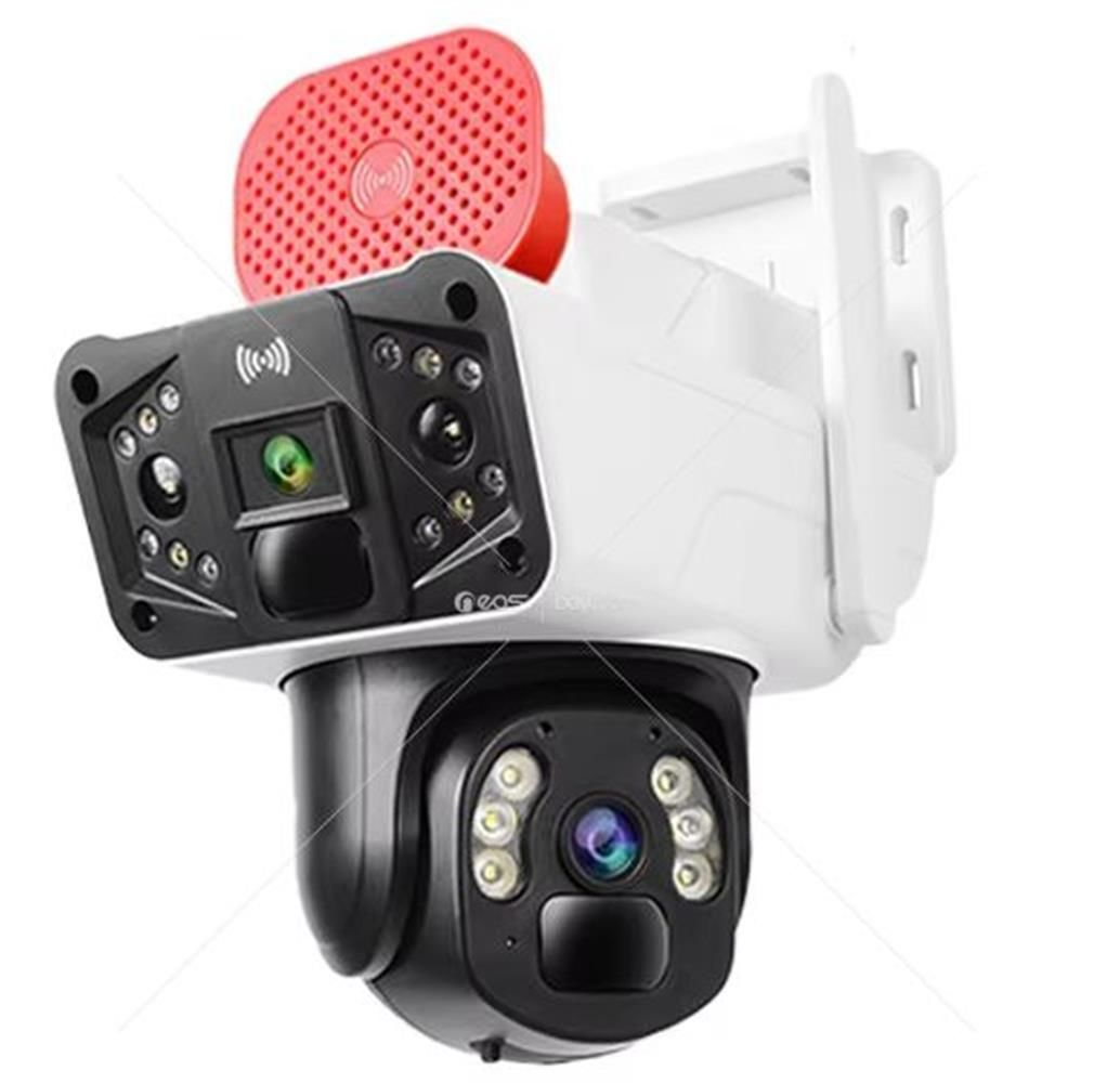 Okam O-KAM-3041 WiFi PTZ 6MP 3 Lens + Siren Kamera