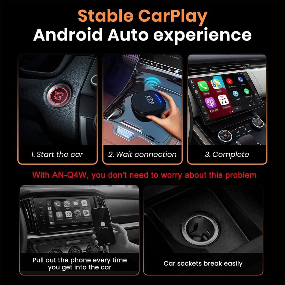 MMB MAX 5.0 Android 13 Full Android Box 8+128GB Kablosuz CarPlay SM6225