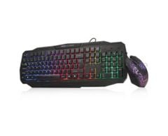 Dark Elite Force GKM1000 RGB Aydınlatmalı Türkçe Q Oyuncu Klavye & Mouse Set