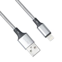 DARK DK‑CB‑LT100BR USB 2.0 Type A Erkek – Lightning Erkek 1 Metre Örgülü Quick‑Charge Destekli Şarj & Data Kablosu (Shielded, 2 Yıl Garanti)