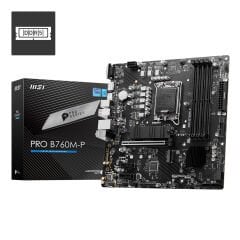 MSI PRO B760M-P Intel B760 Soket 1700 DDR5 6800MHz(OC) M.2 mATX Anakart