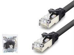 Hadron HDX5092 Cat7 S/FTP Flat Network Kablosu 10Gbps 600MHz Siyah 3 Metre