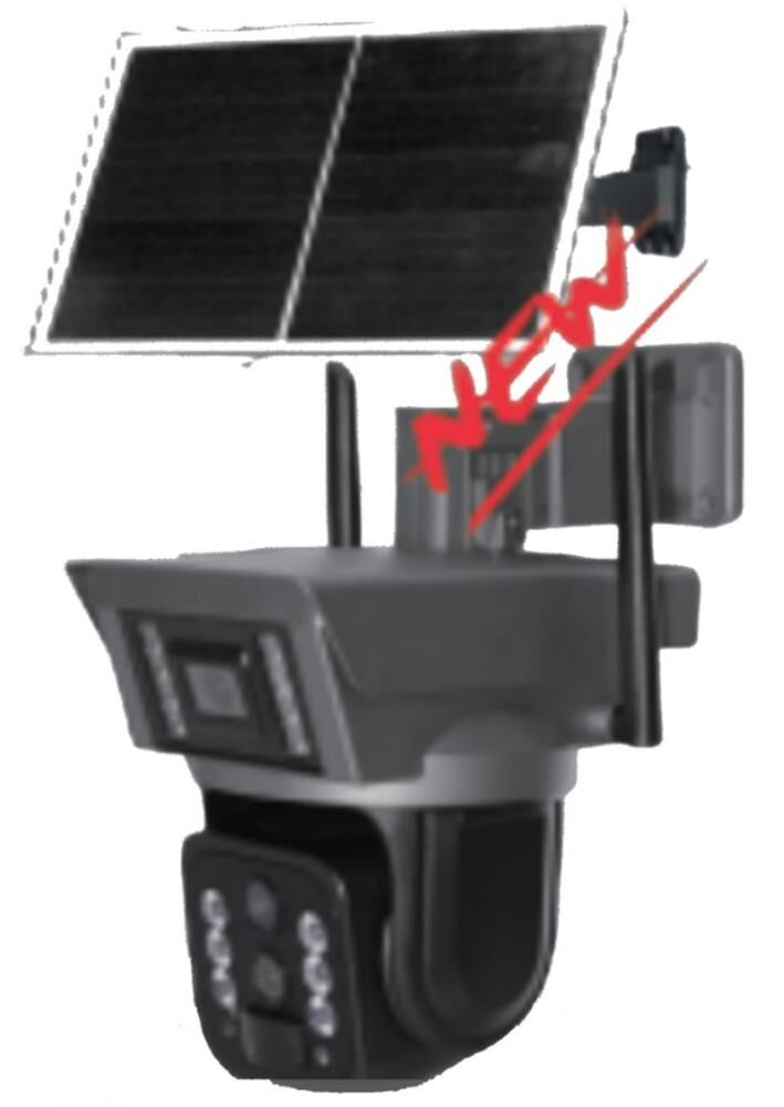 Apronx APX-WSP368oz 9MP 4G Bağlantılı Solar Panelli 10x Optik Zoom Çift Lensli PTZ Dış Ortam Güvenlik Kamerası