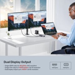 UNITEK USB-C 9in1 UNIVERSAL DOCK STATION (D1113A)