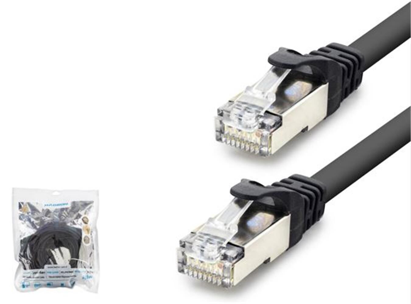 Hadron HDX5093 Cat7 SSTP Ethernet Patch Kablo - 10Gbps 600MHz 5 Metre Siyah