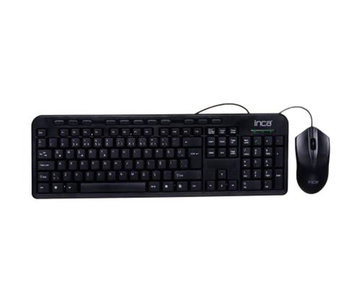 Inca IMK-375T Kablolu Multimedya Q Klavye & Mouse Set 1000 DPI