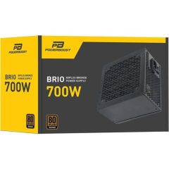 PowerBoost 700W 80+ Bronze BRİO 12 cm Fanlı ATX Güç Kaynağı (Retail Box)