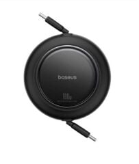 Baseus P10364501211-00 Free2Pull Makaralı Şarj Kablosu USB-C-Lightning 20W 1m. - Beyaz