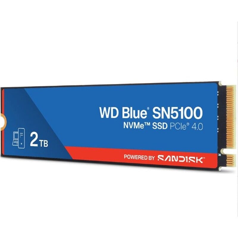 Western Digital WD Blue SN5100 2TB NVMe PCIe 4.0 x4 M.2 2280 SSD (5000MB Okuma / 4000MB Yazma)