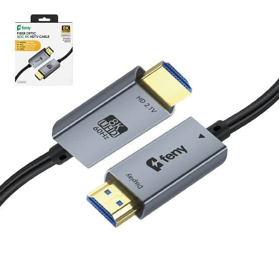 Feny FN-OPHD8K10 Fiber Optic V2.1 HDMI To HDMI Ultra Hd 8k@60hz 4k@144hz 48gbps HDR10+ 10m Kablo