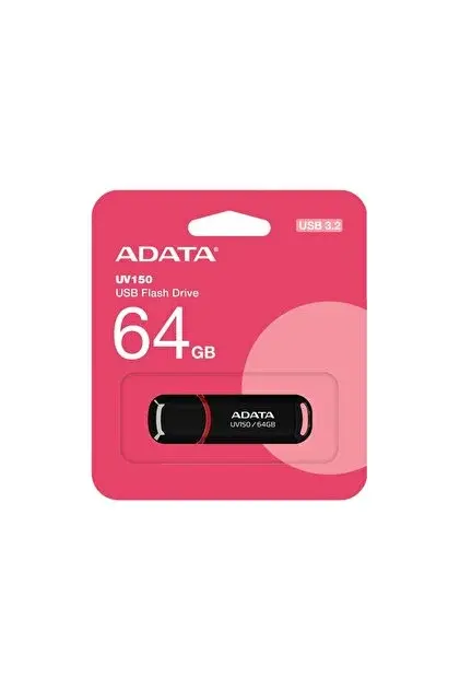 ADATA UV150-64GB USB3.2 Gen1 Black Flash Bellek