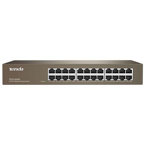 Tenda TEG1024D 24 Port 10/100/1000Mbps Gigabit Ethernet Yönetilemez Rackmount Switch