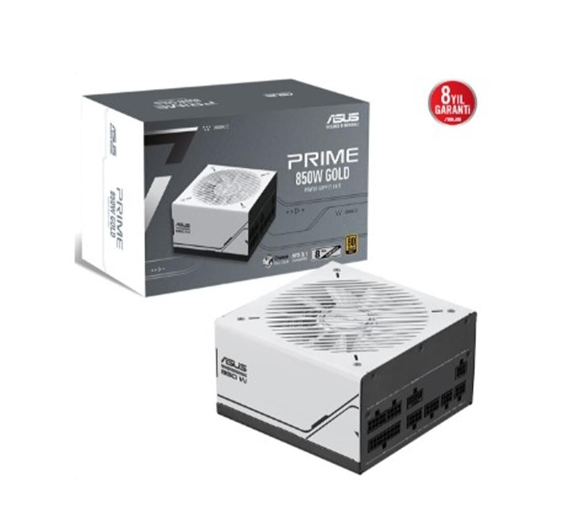 ASUS Prime 850W Gold AP-850G 80+ Gold Tam Modüler ATX 3.1 & PCIe 5.1 Güç Kaynağı