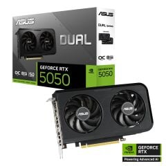 Asus Dual GeForce RTX 5050 OC Edition 8GB GDDR6 128-Bit PCIe 5.0 x16 Ekran Kartı (DUAL-RTX5050-O8G)