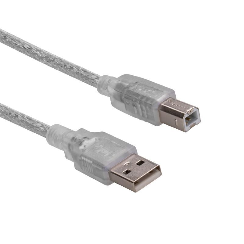 S-LINK SL-U2015 USB 2.0 1.5 Metre Şeffaf Yazıcı ve Data Kablosu