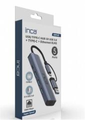 Inca IUTP-5T 4 Port USB 3.0 5Gbps High Speed USB 2.0 ve 1.1 Destekli Çoklayıcı Hub