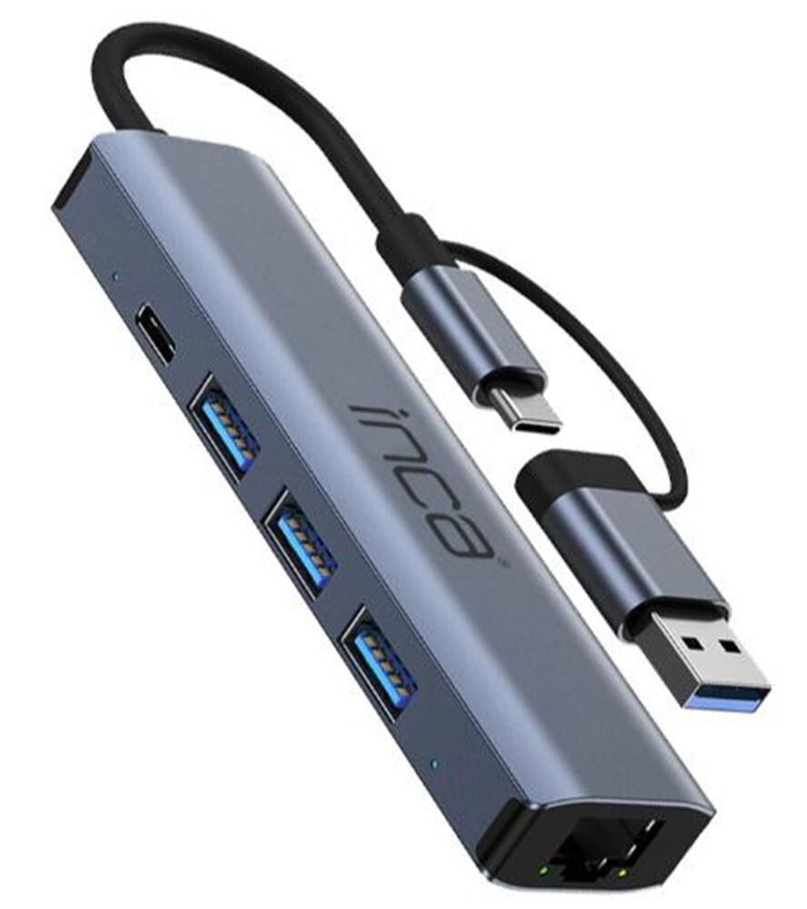 Inca IUTP-5T 4 Port USB 3.0 5Gbps High Speed USB 2.0 ve 1.1 Destekli Çoklayıcı Hub