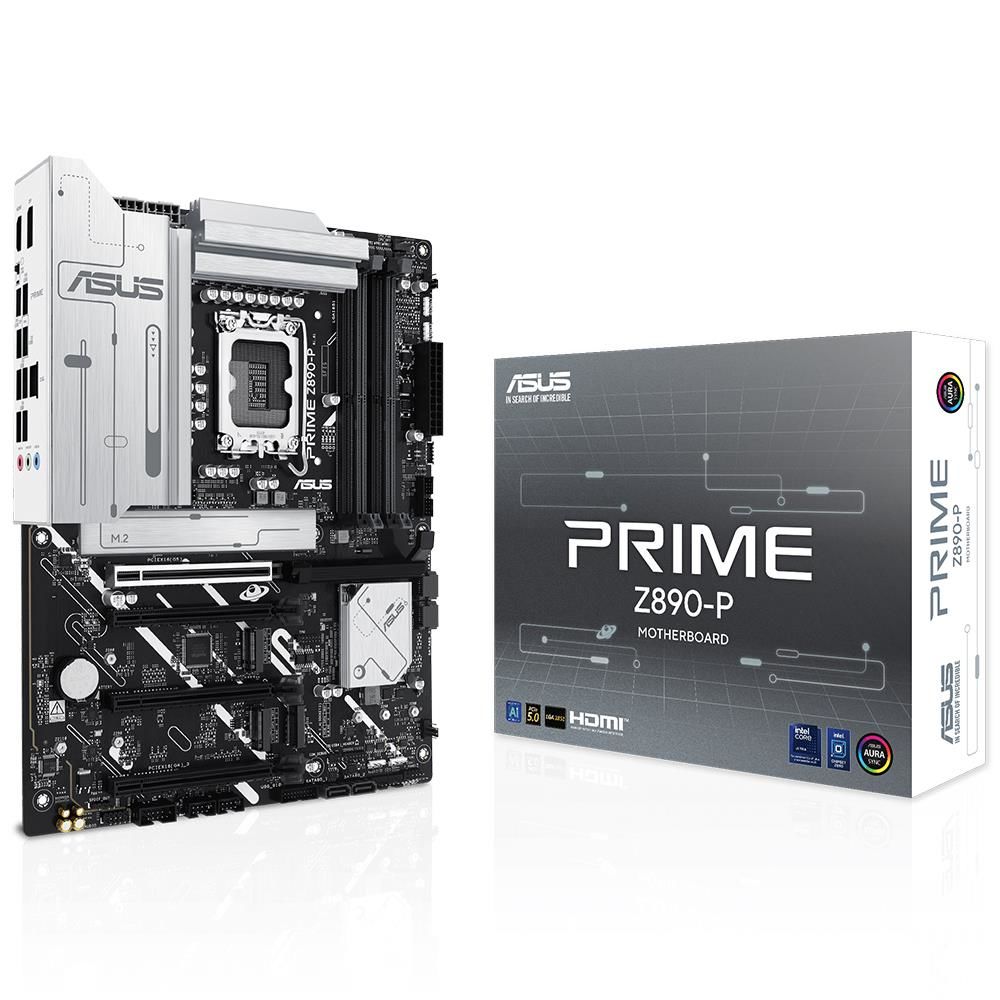 Asus PRIME Z890‑P Intel Z890 Soket LGA 1851 DDR5 8400 MHz (OC) M.2 PCIe 5.0 HDMI DisplayPort ATX Anakart