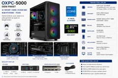 OXPC-5000 OEM PAKET i5-14400F 16GB 512GB 8GB RTX5060 FDOS