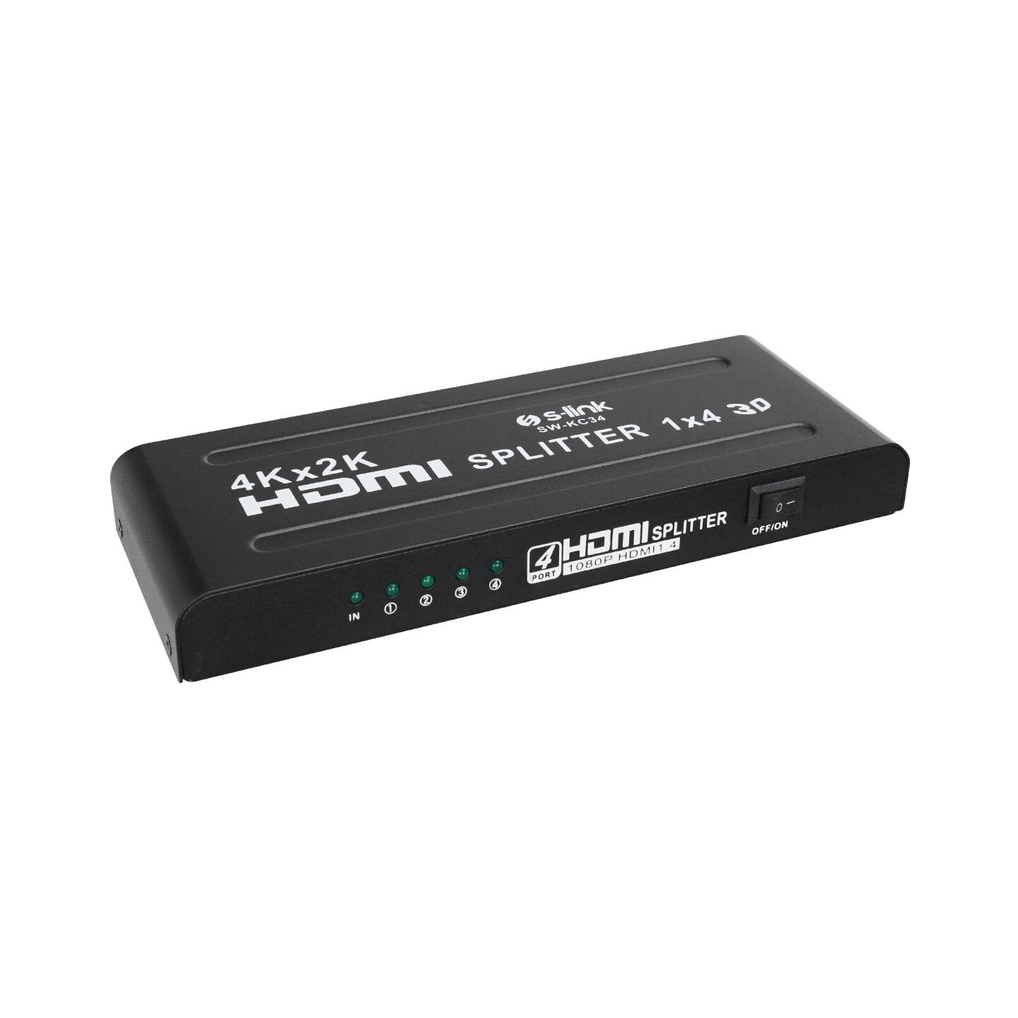 S-LINK SW-KC34 4 Port 4K*2K HDMI Splitter