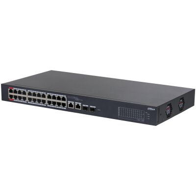 Dahua DH-CS4226-24ET-240 26-Port (24xFE PoE + 2xCombo Gigabit) Yönetilemez Cloud Switch