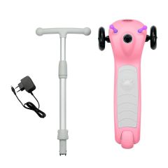 Naviway NS-05 Pembe 6 km/s – 100W LG Bataryalı Taşınabilir Elektrikli Çocuk Scooter